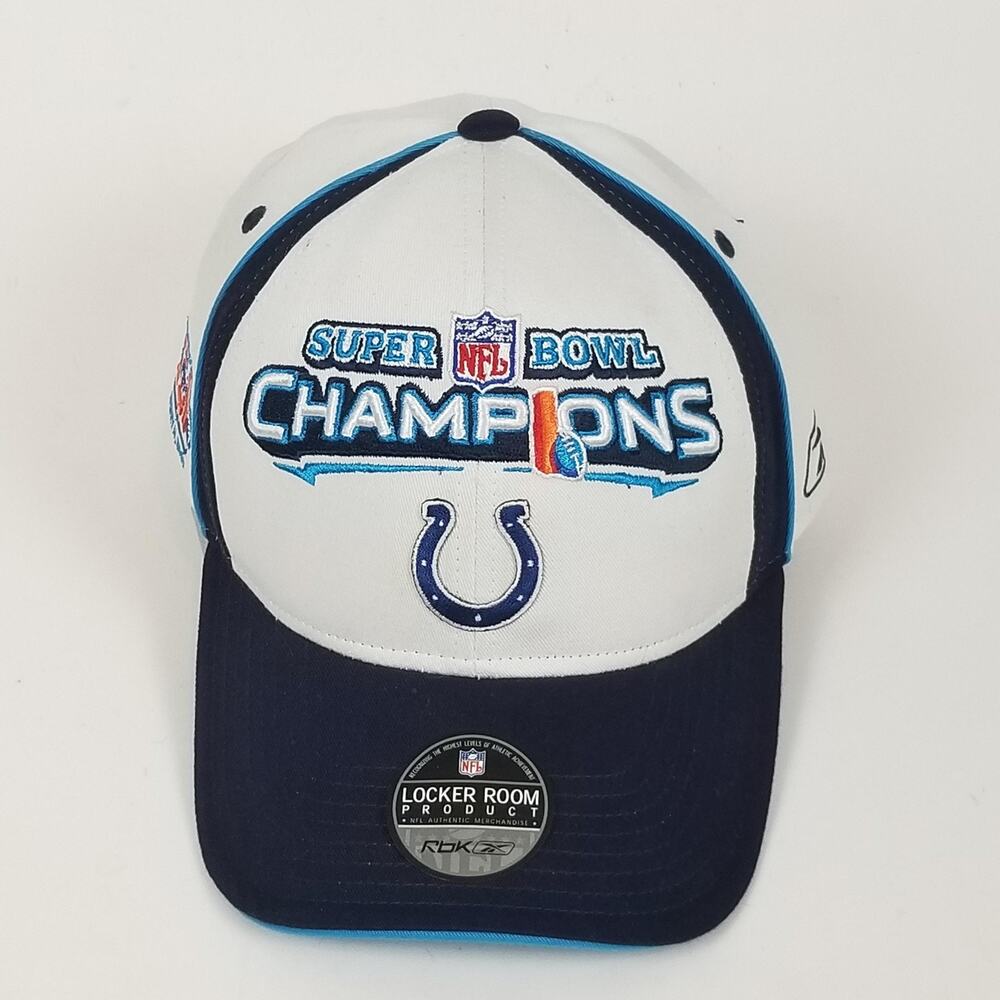 Indianapolis Colts Hat Cap Strap Back Mens One Size NFL‎ Football Super Bowl XLI